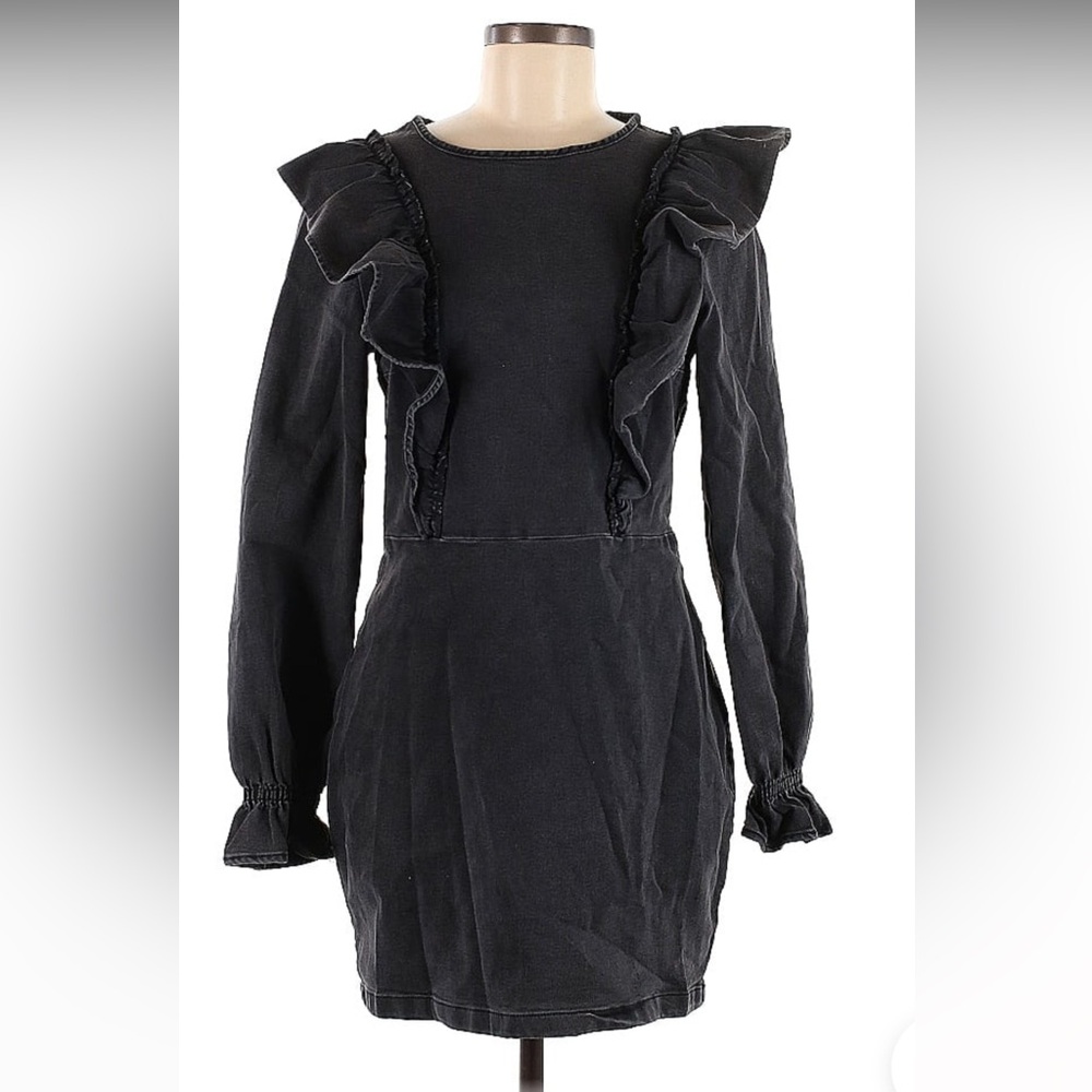 H&M Black Denim Dress